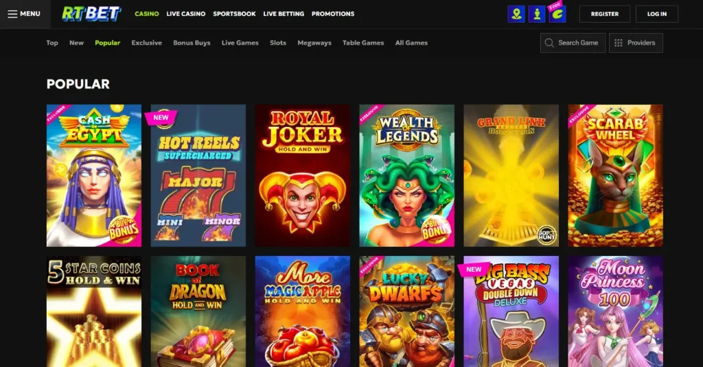 RTbet Casino Slots
